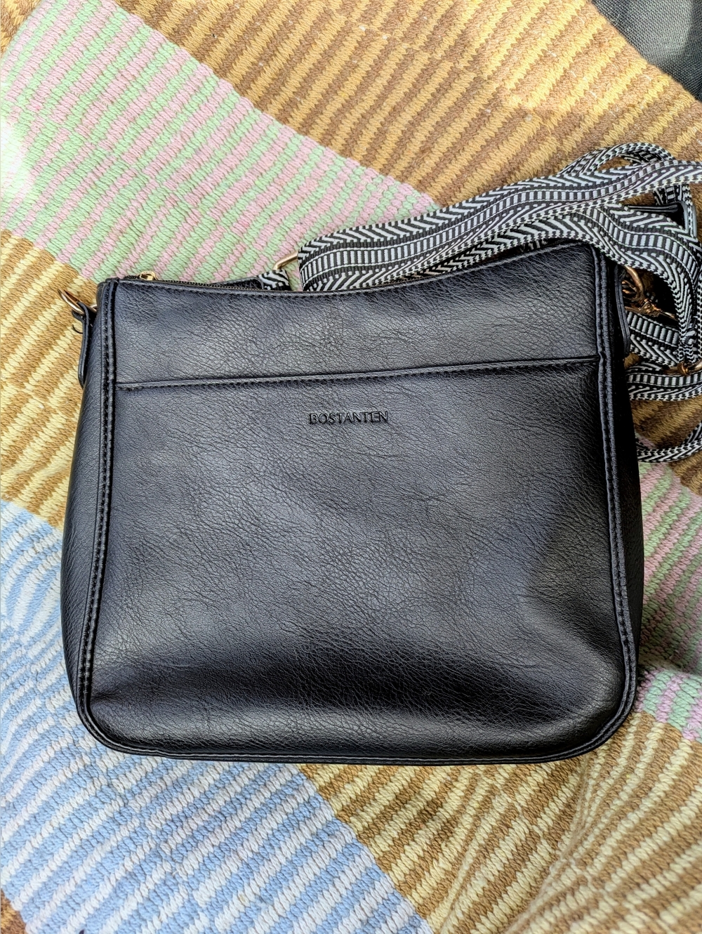 Bostanten Vegan Leather Medium Hobo Crossbody